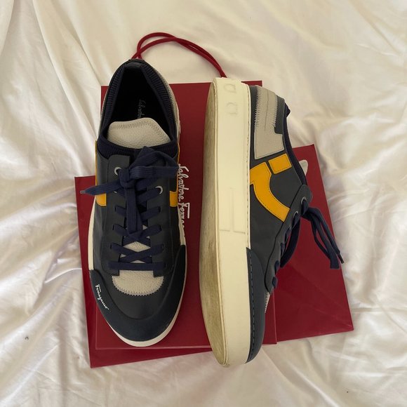Mens Notion I Salvatore Ferragamo Leather Sneakers main image 5